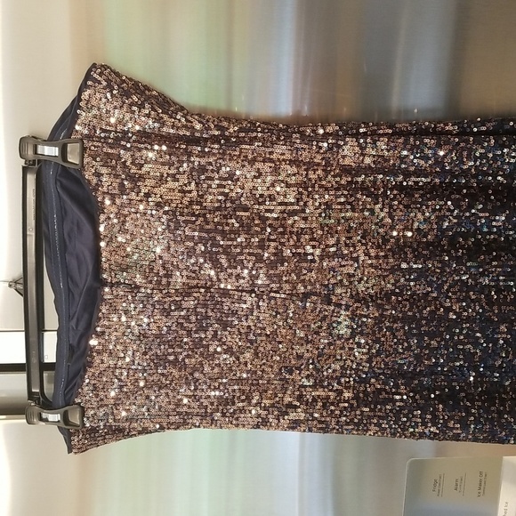 💕TRINA TURK💕 Stella Dress ~ Supernova Sequin Moonstone/Midnight Ombre 8 NWT - Picture 11 of 16